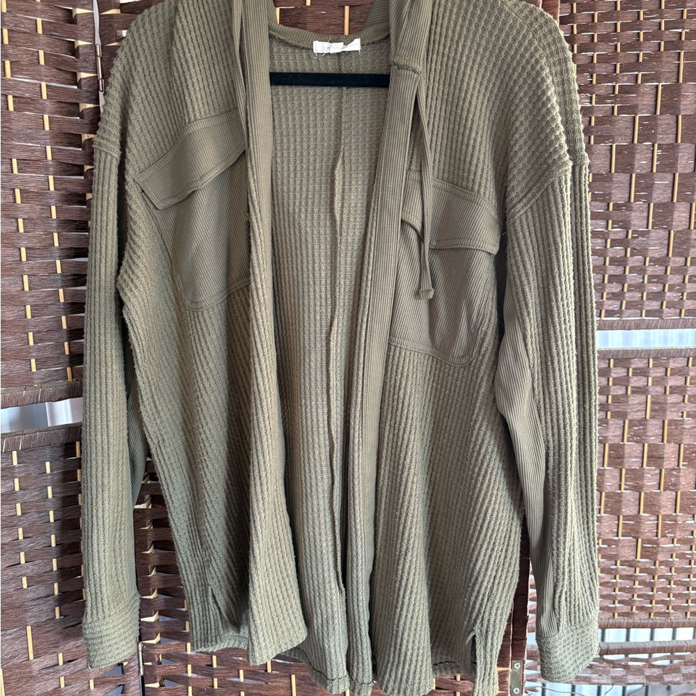 Maurices Olive Cardigan Sweater